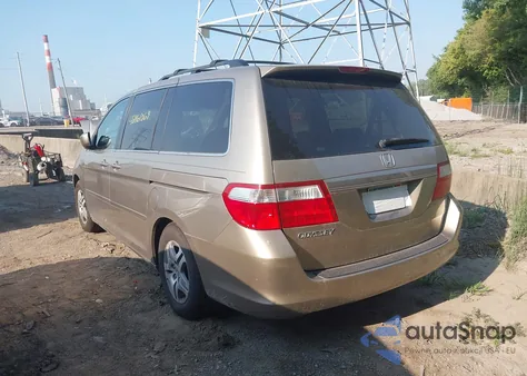 2007 Honda Odyssey Ex z USA, uszkodzony, nr VIN 5FNRL384X7B001630